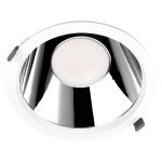 Ledvance LED Deckenstrahler Comfort Dali UGR19 Aluminium 42W/36W/30W 5000lm/4200lm/3600lm 100D - 930-940 CCT | Ausschnitt 250mm - IP44 - Höchste Farbwiedergabe - Dali Dimmbar