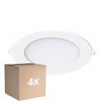 Mehrfachpackung 4x LED Deckenstrahler V2.0 12W 1200lm 120D - 830 Warmweiß | 170mm - Ausschnitt 150mm - IP44 