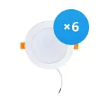 Mehrfachpackung 6x LED Deckenstrahler 12W 1080lm 120D - 840  | Ersatz für 1x18W