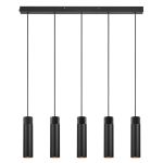 Nordlux Tilo Suspension Luminaire Métal Noir | Convient pour 5x GU10
