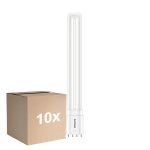 Lot 10x Philips CorePro PL-L LED Ampoule EM/Mains 12W - 830 Blanc Chaud | 4 Broches - Remplacement 24W