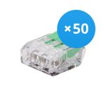 Lot 50x Bornier à vis Connecteur | Universel | 3 Câbles | 0.2-4.0MM²