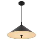 D'Lite Suspension Luminaire Crochte Métal Et Plastique Dépolie Noir | Convient Pour 3x E27
