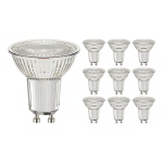 Lot 10x Spot LED GU10 PAR16 3W 230lm 36D - 927 | Meilleur rendu de couleur - Dimmable - Remplacement 35W